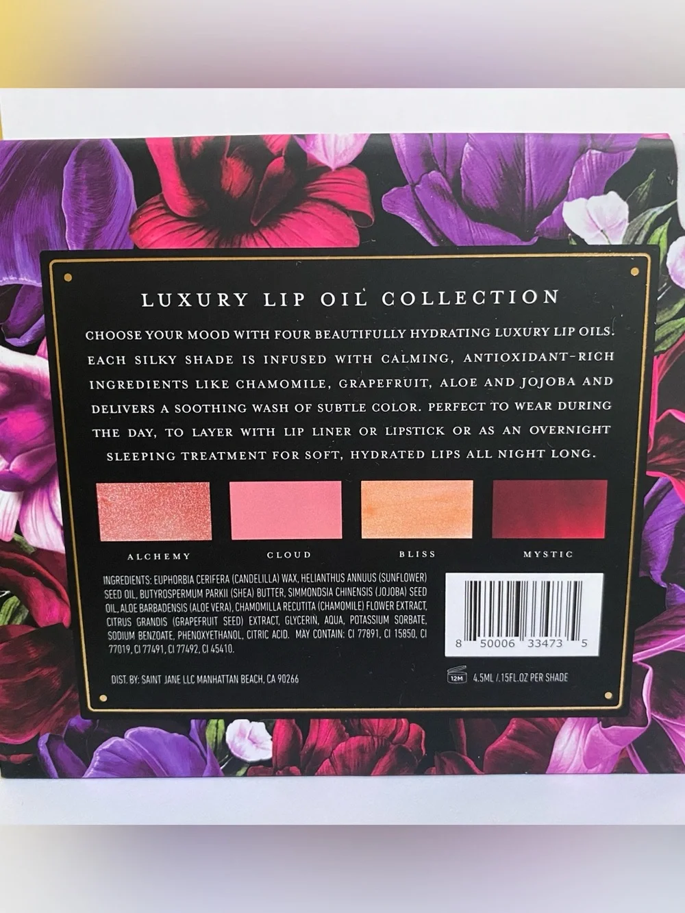 Saint Jane Luxury Lip oil collection set of 4 colors New in Box